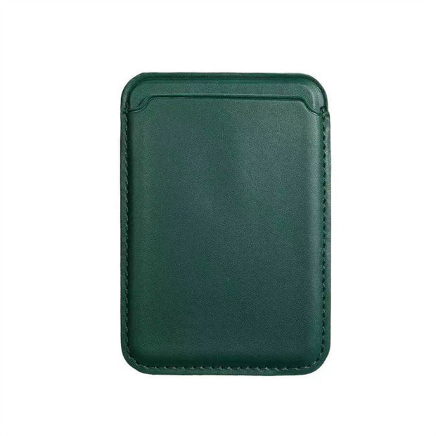 Magnetic Luxury Leather Card Holder Wallet Case